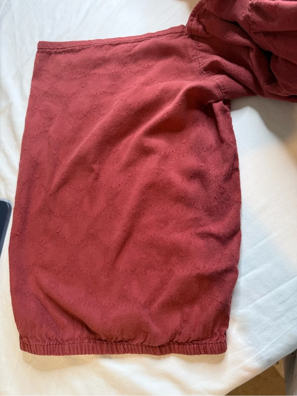 Anthropologie Burnt Orange Puff-Sleeve Maxi Dress - Picture 9 of 9